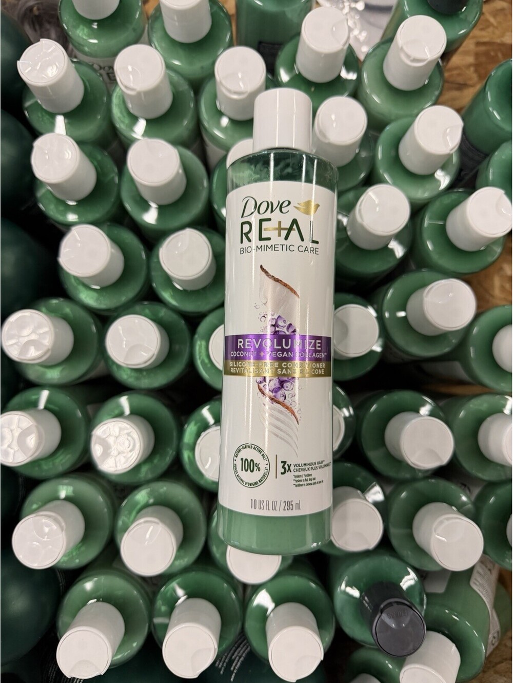 10 Pack - Dove RE+AL Bio-Mimetic Care Conditioner for Fine Flat Hair 10 fl oz